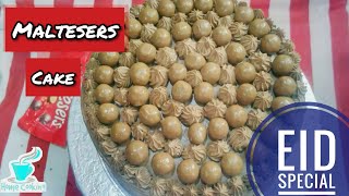 MALTESERS CAKE RECIPE for EID  Malt Cake Recipe [upl. by Gamali370]