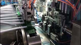 Fully Automatic Power Cord Plugs Crimping Manufacturing Machine [upl. by Gibrian]