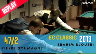 EC 2013 Balkline 472 Brahim DJOUBRI vs Pierre SOUMAGNE [upl. by Ahsennek]