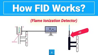 Flame Ionization Detector FID Animation [upl. by Nadroj]