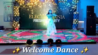 Welcome Dance Performance ✨️  ELECTROMANIA ⚡️  FRESHERS 2k24 💥  ECE Freshers  SIET📍 [upl. by Nilyak]