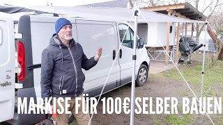 Campervan  SonnensegelMarkise günstig selber bauen [upl. by Enelyw419]