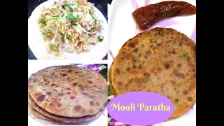 Mooli Paratha I Mooli Paratha Recipe I मूली पराठा I Radish Paratha [upl. by Hoover]