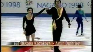 1998 Nagano Olympics Pairs FS  Oksana Kazakova  Artur Dmitriev [upl. by Vidda862]