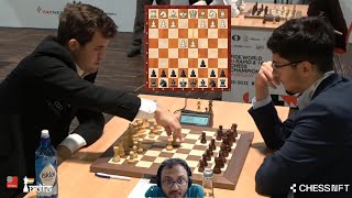 Magnus Carlsen thinks for 2 mins for his first 2 moves against Firouzja  Commentary by Sagar [upl. by Claudy708]