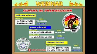 Segundo webinar Canguro Matemático Bolivia 2024  Primer día [upl. by Claudius619]