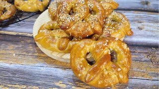 PRETZELS O BRETZELS ALEMANES receta perfectapaso a paso con Mambo [upl. by Jarl]