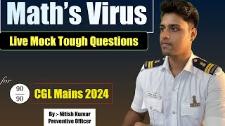 All Live Mock Test Tough Questions Part 6 ssccgl2024 sscvirus [upl. by Vanhomrigh943]