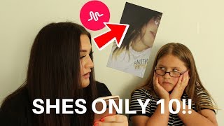 REACTING TO MY LITTLE SISTERS CRINGEY MUSICALLYS PT3 [upl. by Sinnard19]