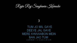 DOOBA DOOBA REHTA HOON BEST KARAOKE TRACK BY RAJIV RAJ SINGHANIA [upl. by Ramilahs]