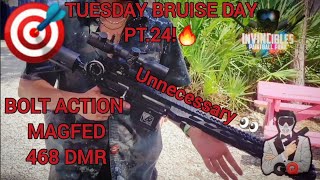 Absolutely Unnecessary Bolt Action 468 DMR magfed firststrike sniper Tuesday Bruise Day pt24 [upl. by Urbano]