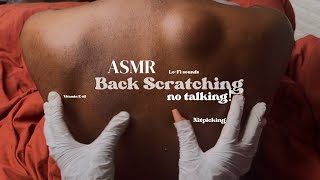 ASMR back scratching nitpicking tracing amp massaging  no talking [upl. by Senn340]