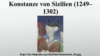 Konstanze von Sizilien 1249–1302 [upl. by Jourdain]