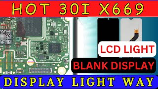 Infinix Hot 30i X669 LCD Display Light Not Working  Hardware Solution with Schematic Diagram  DMR [upl. by Aken7]