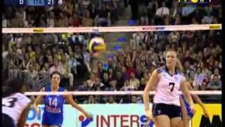 Mondiali Volley 2002  Finale ItaliaUsa 2°Set [upl. by Werd511]