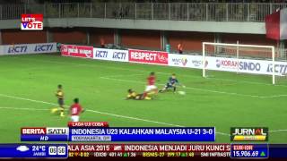 Timnas U23 Kalahkan Timnas U21 Malaysia 30 [upl. by Sergias111]