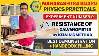 Resistance of Galvanometer by Kelvins Methods Class 12 Physics Practical  HSC Board 2021 [upl. by Flita]