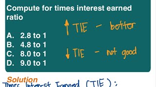 Question 6 How to Compute and Interpret Times Interest Earned [upl. by Alderman]