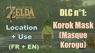 Zelda BoTW  DLC1 Korok Mask location and use  FR  EN [upl. by Appolonia298]