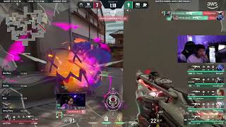 sOms Wild Reaction to f0rsakeNs JawDropping 4k in TH vs PRX  VCT Masters [upl. by Artamas687]