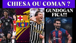 COMAN OU CHIESA NO BARCELONA  GUNDOGAN FICA E VENDA JULIAN ARAUJO [upl. by Eniale]