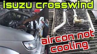 isuzu crosswind aircon not cooling [upl. by Ardella]