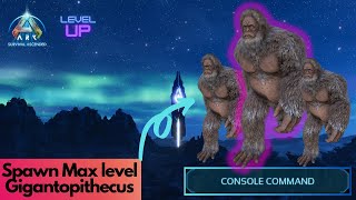 Tamed Gigantopithecus Spawn Command  Ark Survival Ascended [upl. by Evania]