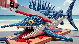 🔴 LIVE DIY SWORDFISH from Magnetic Balls  Magnet Challenge amp ASMR [upl. by Bloem]