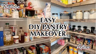 PANTRY MAKEOVER  EASY DIY WIRE SHELF COVERS [upl. by Valdis921]