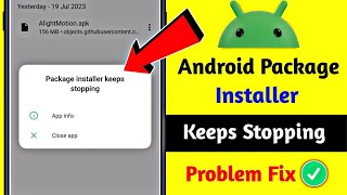 Package Installer Problem solved  Package Installer Keeps Stopping Not Working 2024 [upl. by Lazare]