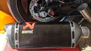 2023 KTM RC390 Akrapovic Exhaust Unbaffled No rivets removed [upl. by Libenson508]