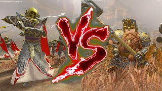 Har Ganeth Executioners VS Hammerers Grudge Settlers Total War Warhammer 3 [upl. by Atima]