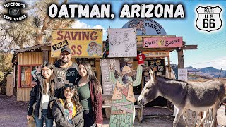 Visting OATMAN ARIZONA on the HIstoric ROUTE 66  Feeding Donkeys Shops amp Ice Cream [upl. by Yahc896]