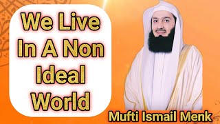 We Live In A Non Ideal World shorts muftimenk shortfeed ytshorts islamicscholar [upl. by Sinnej]