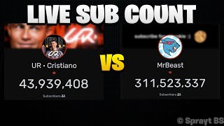 Live Sub Count of UR Cristiano Ronaldo New Channel [upl. by Ainesell]