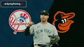 🔴 En Vivo New York Yankees vs Baltimore Orioles  MLB Spring Training 2024 [upl. by Halsy]