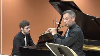 Poulenc Flute Sonata mvt 2 amp 3 [upl. by Alcine]