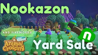 Hosting a YARD SALE on Nookazon  Animal Crossing New Horizons [upl. by Qerat339]