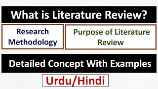 What is Literature Review PurposeObjectives of Literature ReviewBrief Explanation With Examples [upl. by Nodyroc]