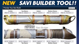 NEW Savi Builder tool to preview any Savi Lightsaber build [upl. by Loram]