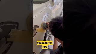 Car scratches repairing paint with spraysprayrepairingcarsshorts [upl. by Jaquelin305]