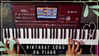 How To Play Happy Birthday Song On Piano Piano Tutorial Notes Chords Tune Easy  keyboard [upl. by Maurizia229]