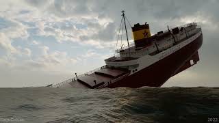 SS Edmund Fitzgerald Sinks Like Titanic [upl. by Ethyl]