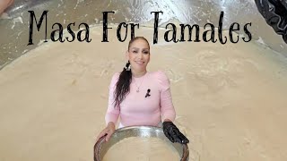 Masa For Tamales See how easy it is to whip up some moist masa for your tamales😋 [upl. by Ardnuhsed]