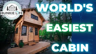 The Easiest Cabin in the World Cabins so Easy Kids Can Build Them [upl. by Querida]