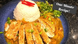 SLIMMING WORLD KATSU CHICKEN CURRY FAKEAWAY I OneMinute Recipe [upl. by Rissa]