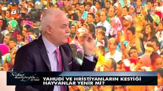 Yahudi ve hristiyanların kestiği hayvanlar yenir mi  atv [upl. by Brunell]