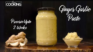 How to Make Ginger Garlic Paste Homemade Ginger Garlic Paste Ginger Garlic Paste Preservation Tips [upl. by Jsandye266]