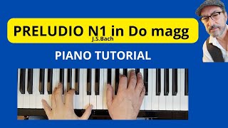 PRELUDIO N1 JSBach piano tutorial faustopiano [upl. by Anailuig80]