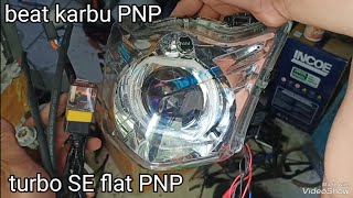 cara pasang biled turbo SE di beat karbu PNP non leveling LEED HID MOTOR [upl. by Gilchrist]